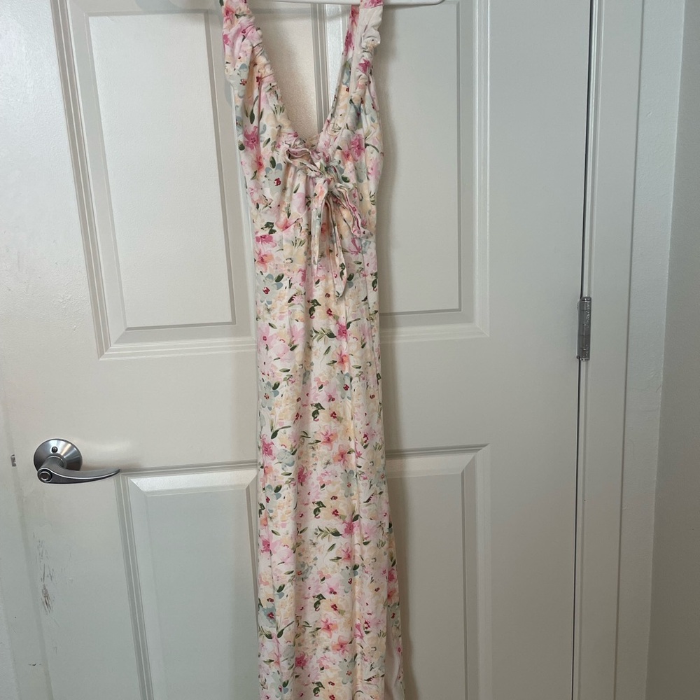 Abercrombie & Fitch Floral Straps Dress Midi Sleeveless Size Small